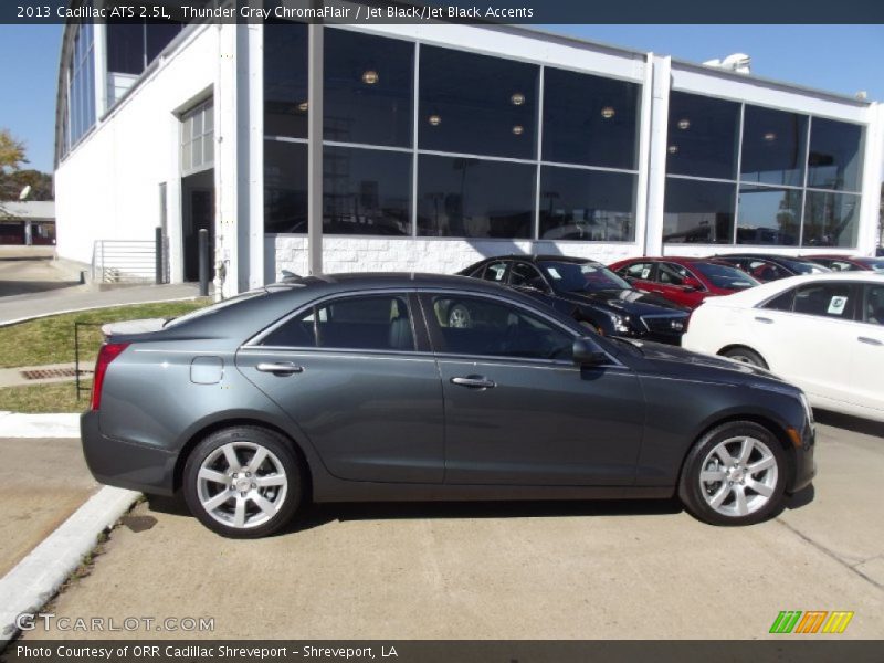 Thunder Gray ChromaFlair / Jet Black/Jet Black Accents 2013 Cadillac ATS 2.5L