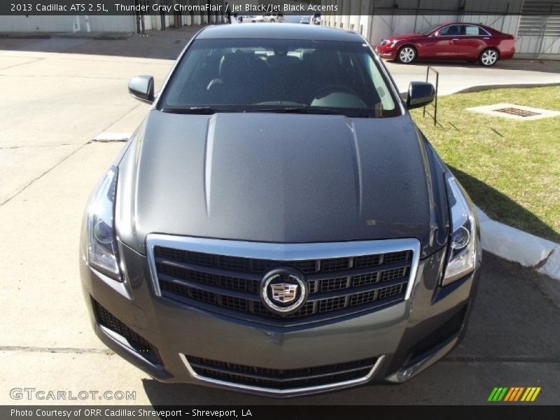 Thunder Gray ChromaFlair / Jet Black/Jet Black Accents 2013 Cadillac ATS 2.5L