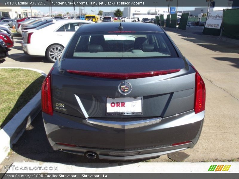 Thunder Gray ChromaFlair / Jet Black/Jet Black Accents 2013 Cadillac ATS 2.5L