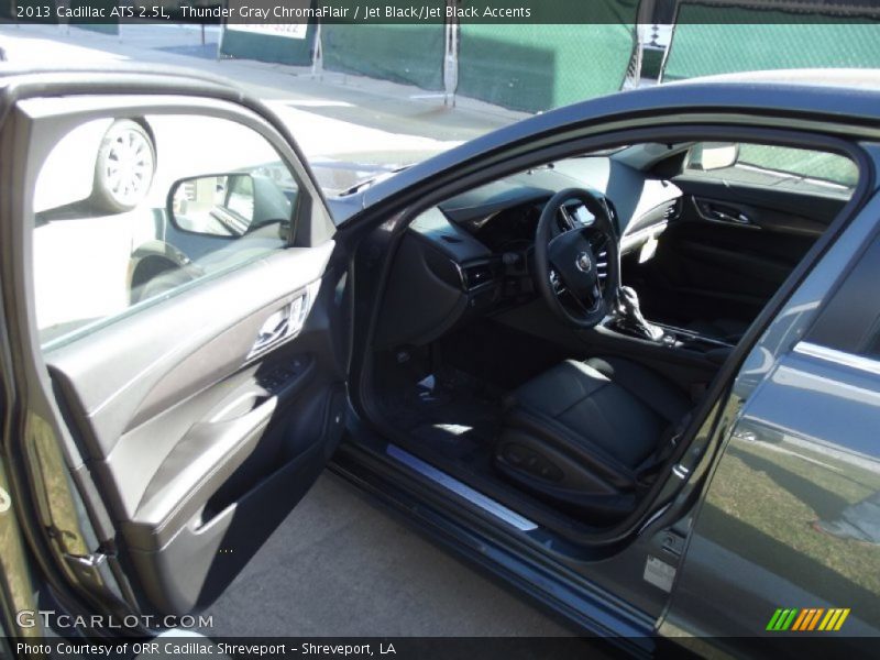 Thunder Gray ChromaFlair / Jet Black/Jet Black Accents 2013 Cadillac ATS 2.5L