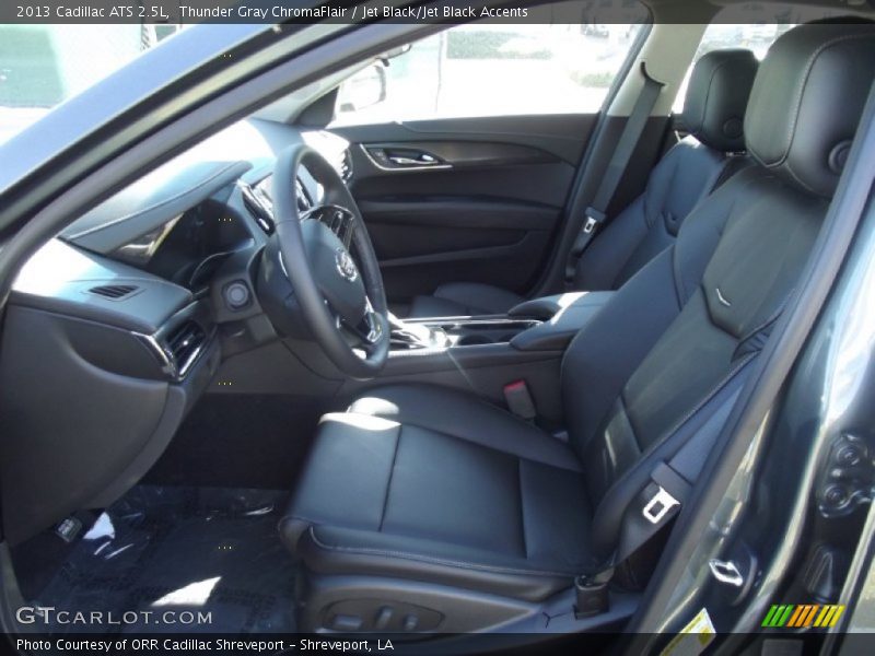 Thunder Gray ChromaFlair / Jet Black/Jet Black Accents 2013 Cadillac ATS 2.5L
