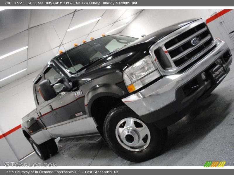 Black / Medium Flint 2003 Ford F350 Super Duty Lariat Crew Cab 4x4 Dually