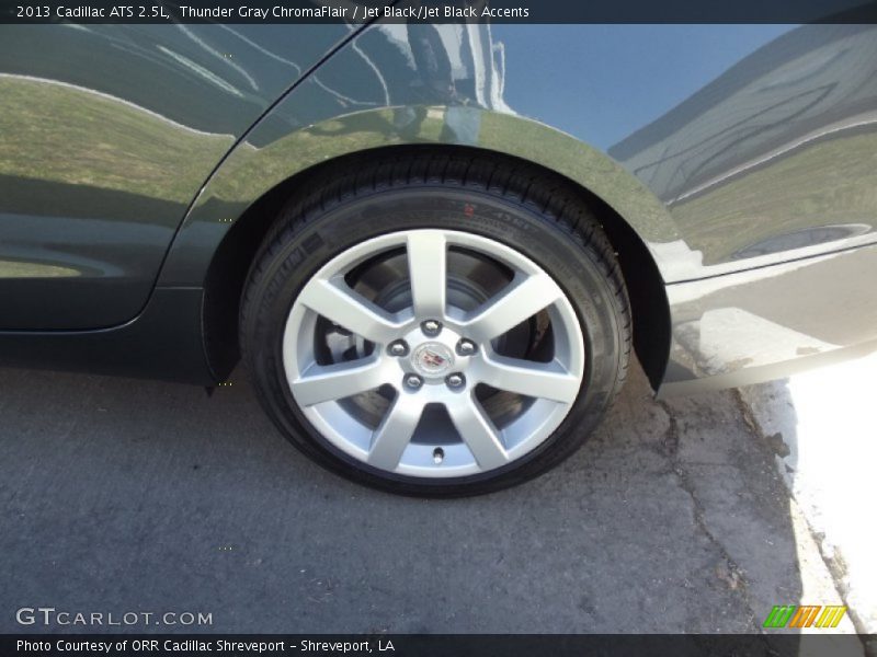 Thunder Gray ChromaFlair / Jet Black/Jet Black Accents 2013 Cadillac ATS 2.5L