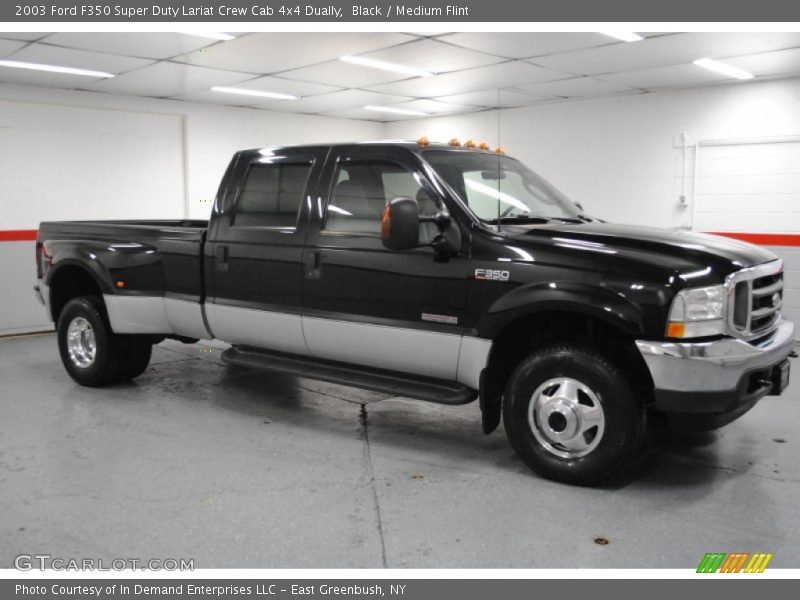 Black / Medium Flint 2003 Ford F350 Super Duty Lariat Crew Cab 4x4 Dually