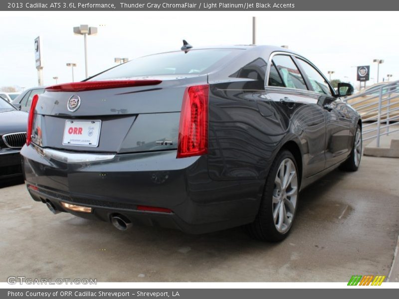 Thunder Gray ChromaFlair / Light Platinum/Jet Black Accents 2013 Cadillac ATS 3.6L Performance