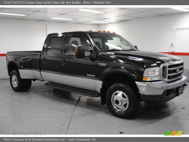 Black / Medium Flint 2003 Ford F350 Super Duty Lariat Crew Cab 4x4 Dually