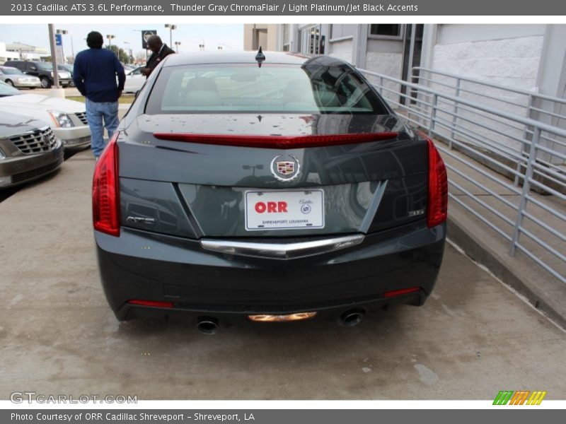 Thunder Gray ChromaFlair / Light Platinum/Jet Black Accents 2013 Cadillac ATS 3.6L Performance