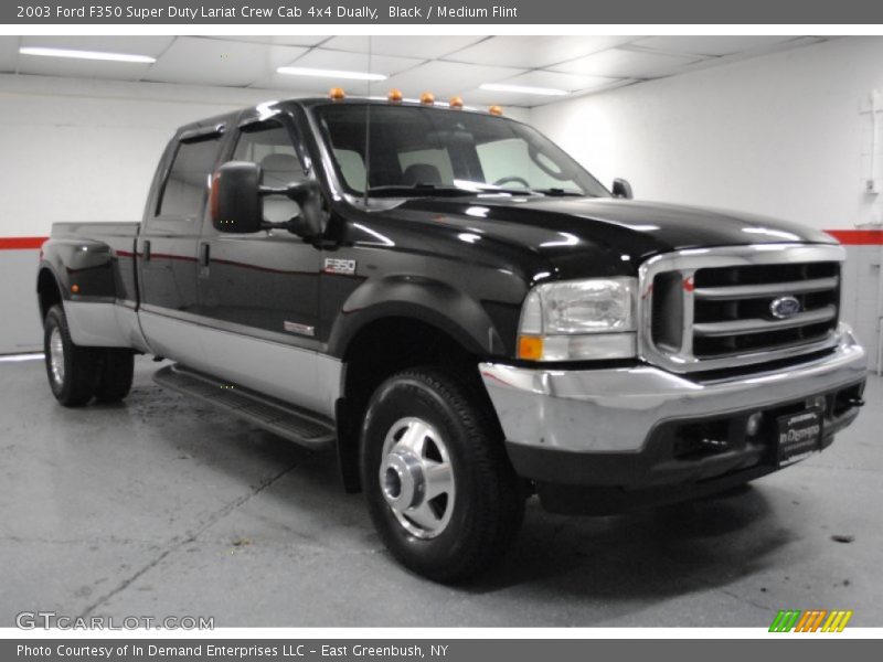 Black / Medium Flint 2003 Ford F350 Super Duty Lariat Crew Cab 4x4 Dually