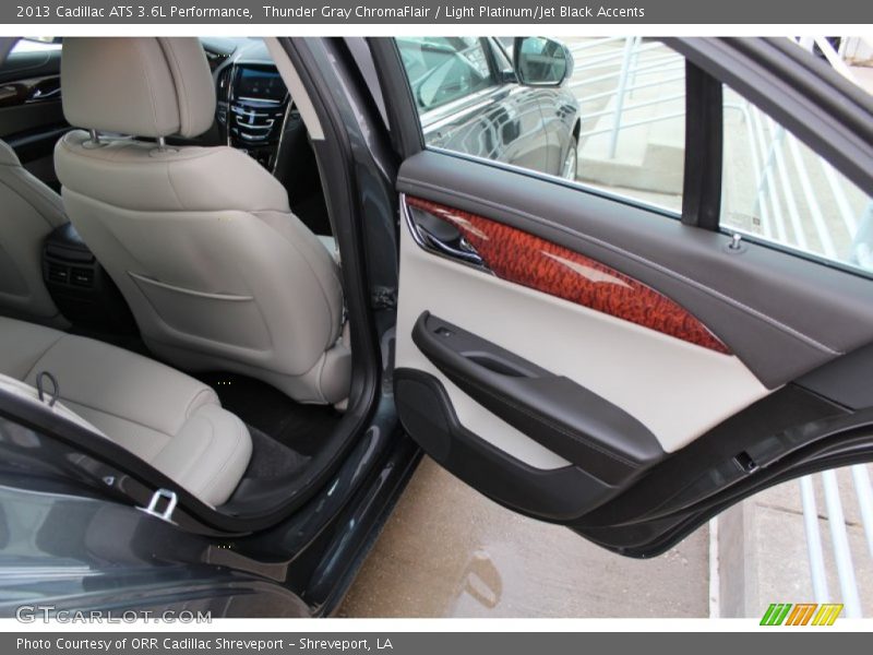 Thunder Gray ChromaFlair / Light Platinum/Jet Black Accents 2013 Cadillac ATS 3.6L Performance