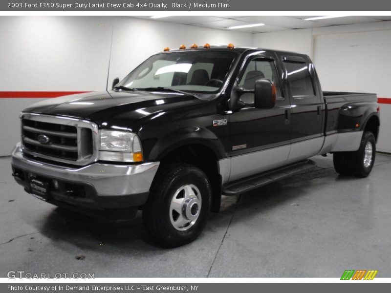 Black / Medium Flint 2003 Ford F350 Super Duty Lariat Crew Cab 4x4 Dually