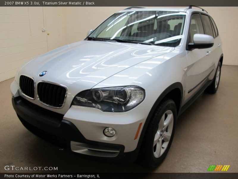 Titanium Silver Metallic / Black 2007 BMW X5 3.0si