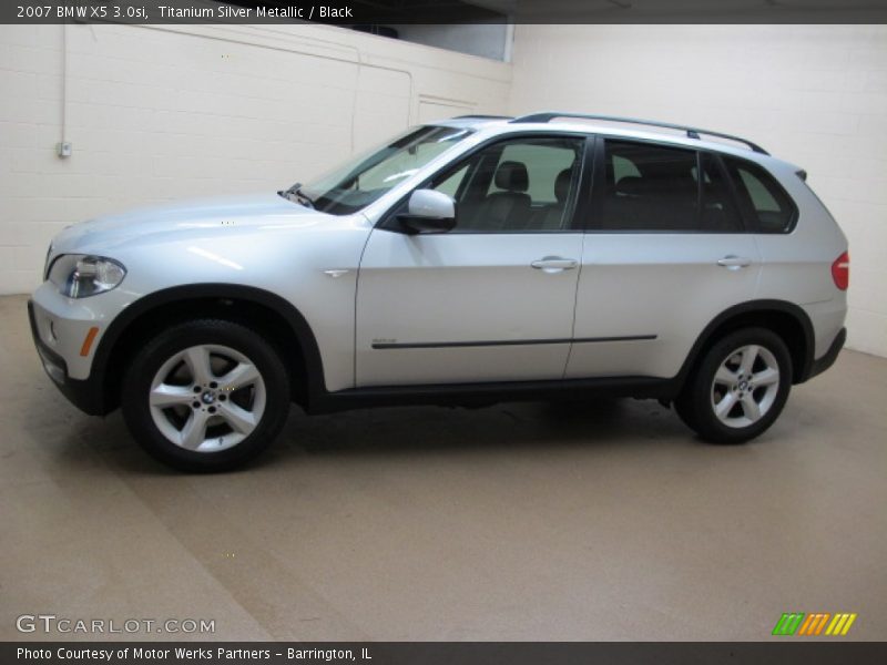 Titanium Silver Metallic / Black 2007 BMW X5 3.0si