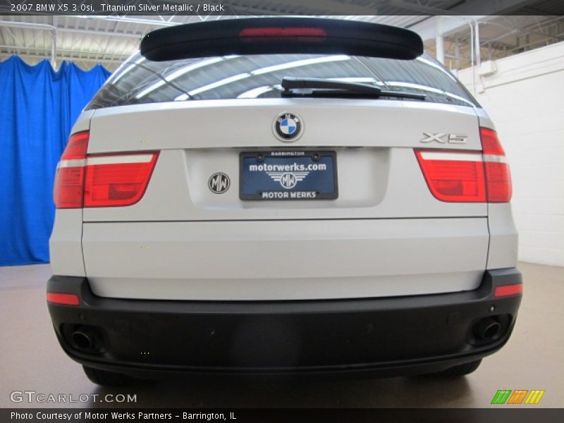 Titanium Silver Metallic / Black 2007 BMW X5 3.0si