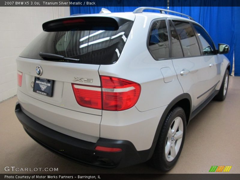 Titanium Silver Metallic / Black 2007 BMW X5 3.0si