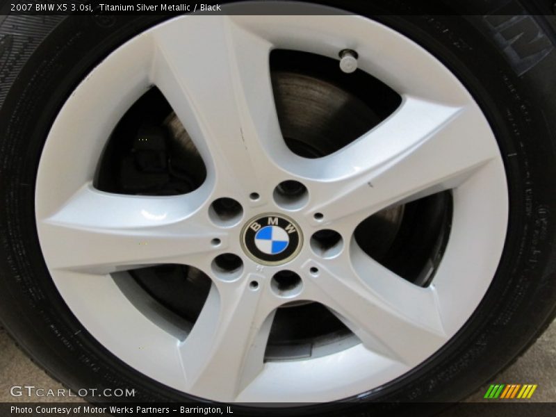 Titanium Silver Metallic / Black 2007 BMW X5 3.0si