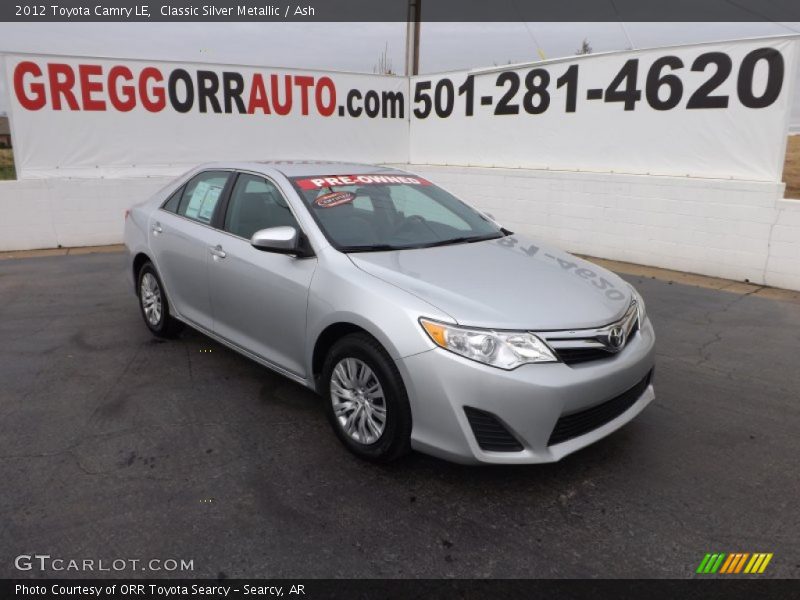 Classic Silver Metallic / Ash 2012 Toyota Camry LE