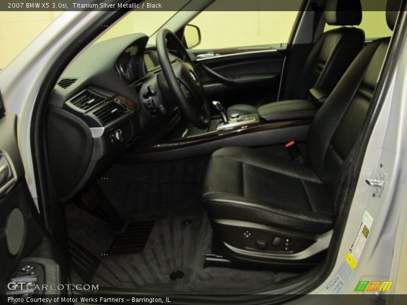 Titanium Silver Metallic / Black 2007 BMW X5 3.0si