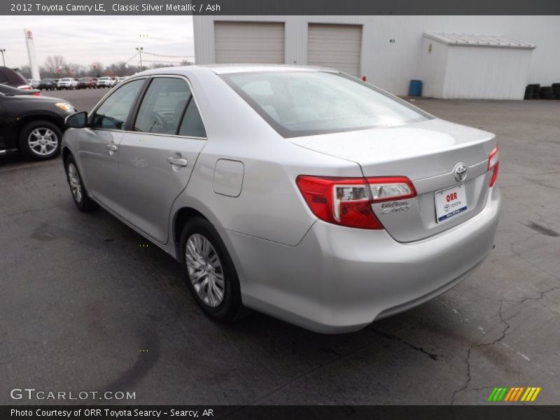 Classic Silver Metallic / Ash 2012 Toyota Camry LE