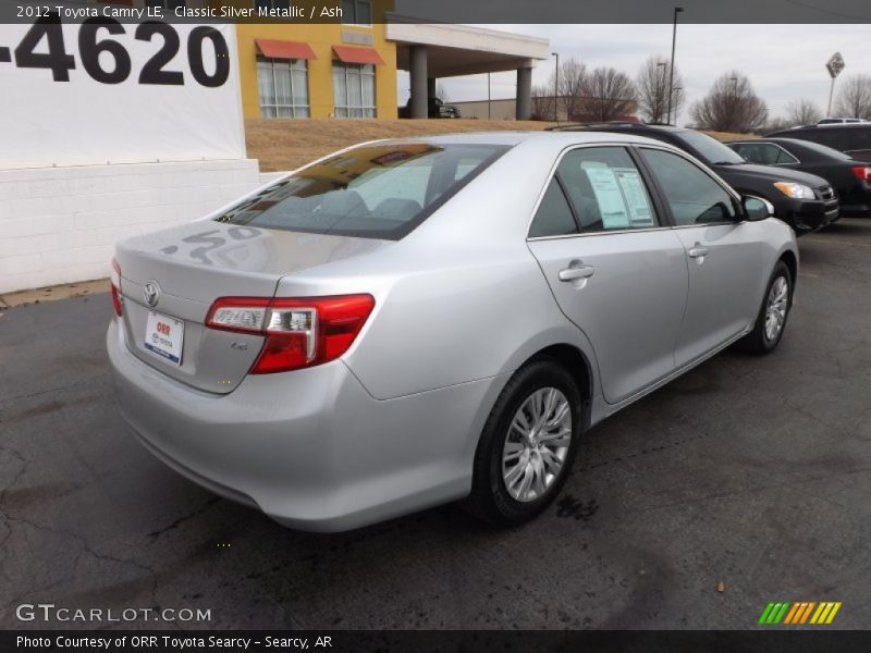 Classic Silver Metallic / Ash 2012 Toyota Camry LE