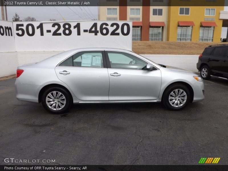Classic Silver Metallic / Ash 2012 Toyota Camry LE