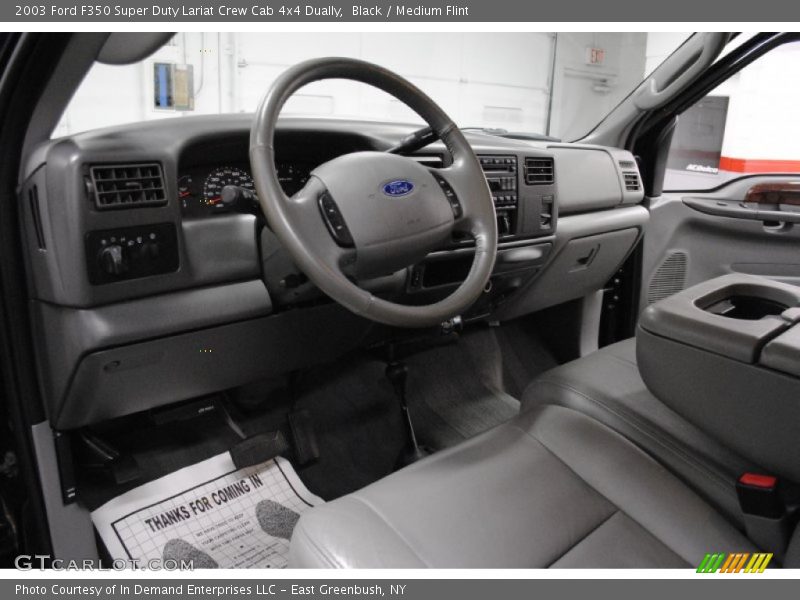 Black / Medium Flint 2003 Ford F350 Super Duty Lariat Crew Cab 4x4 Dually