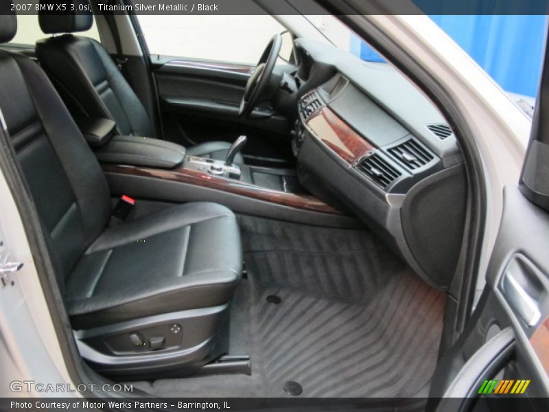 Titanium Silver Metallic / Black 2007 BMW X5 3.0si
