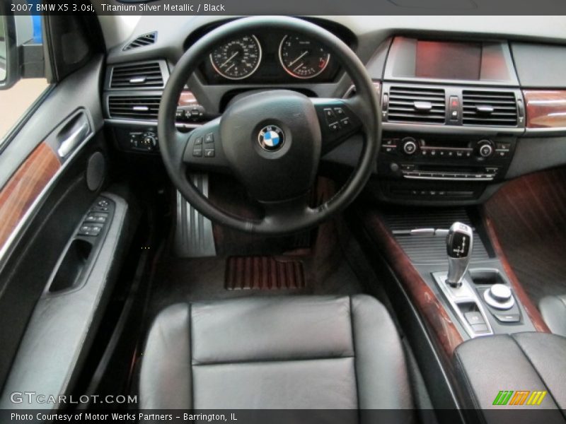 Titanium Silver Metallic / Black 2007 BMW X5 3.0si