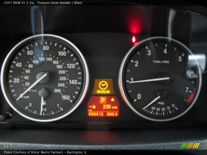 Titanium Silver Metallic / Black 2007 BMW X5 3.0si