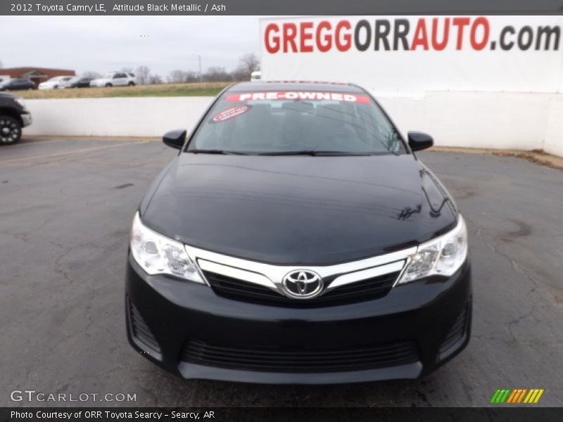 Attitude Black Metallic / Ash 2012 Toyota Camry LE