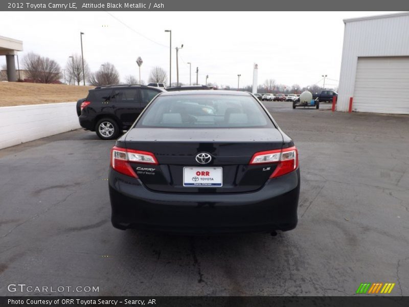 Attitude Black Metallic / Ash 2012 Toyota Camry LE