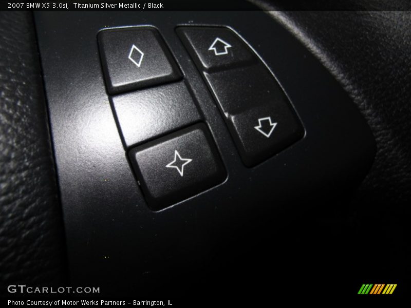 Titanium Silver Metallic / Black 2007 BMW X5 3.0si