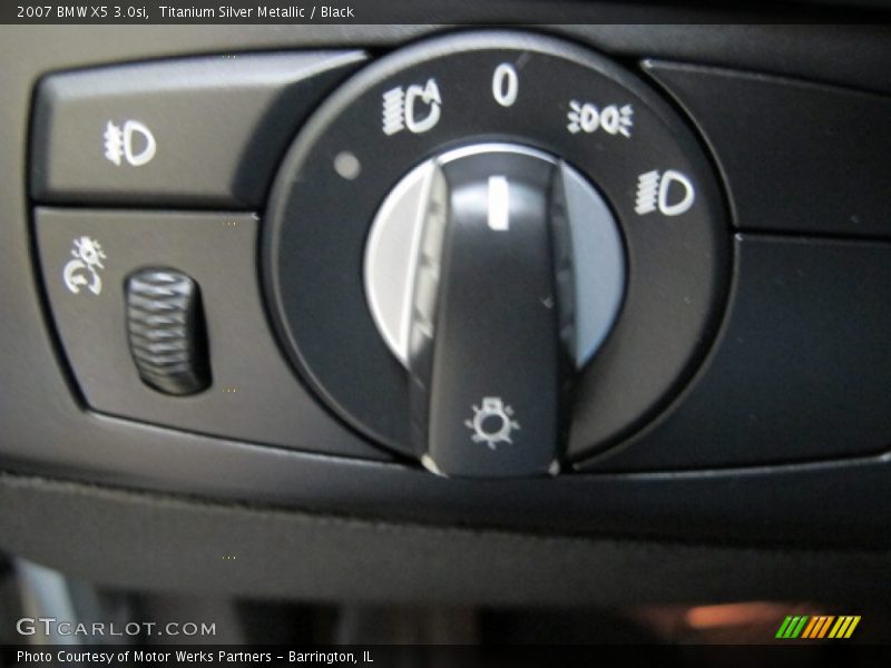 Titanium Silver Metallic / Black 2007 BMW X5 3.0si
