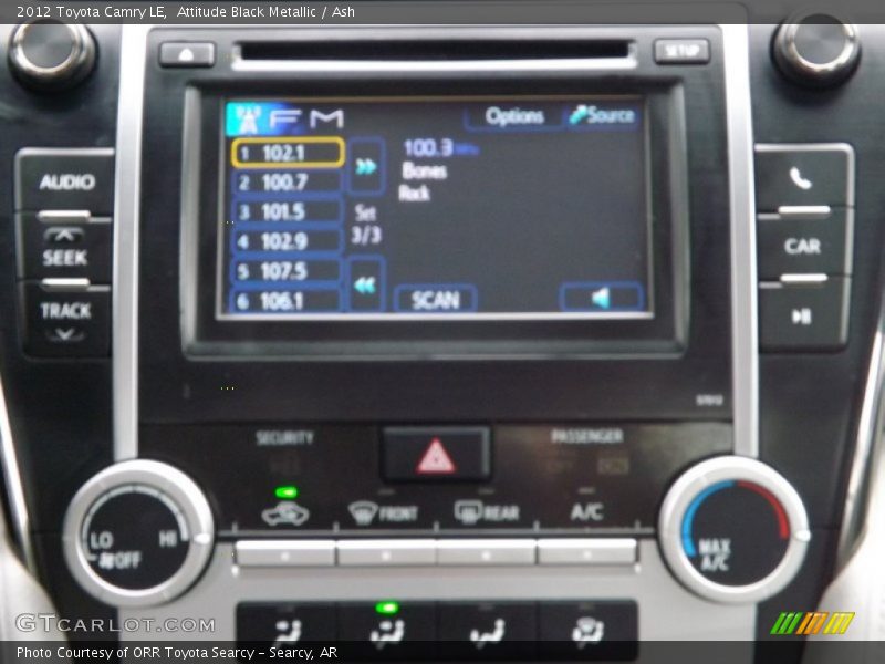 Attitude Black Metallic / Ash 2012 Toyota Camry LE