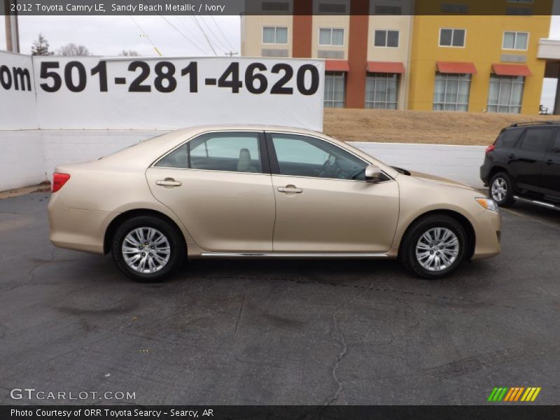 Sandy Beach Metallic / Ivory 2012 Toyota Camry LE