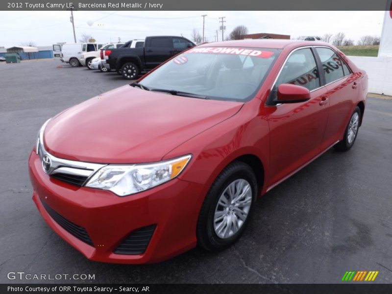 Barcelona Red Metallic / Ivory 2012 Toyota Camry LE