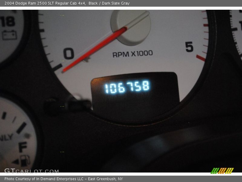 Black / Dark Slate Gray 2004 Dodge Ram 2500 SLT Regular Cab 4x4