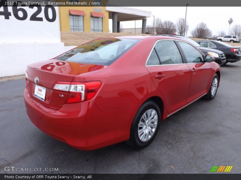 Barcelona Red Metallic / Ivory 2012 Toyota Camry LE