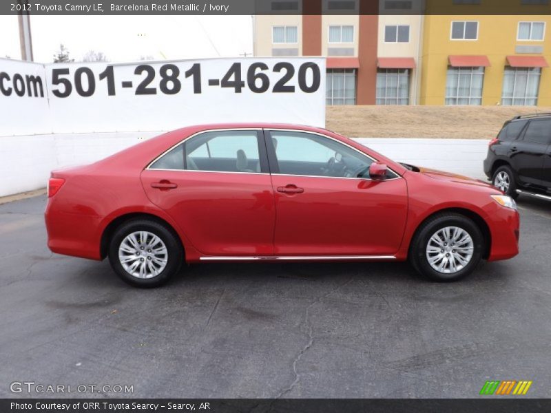 Barcelona Red Metallic / Ivory 2012 Toyota Camry LE