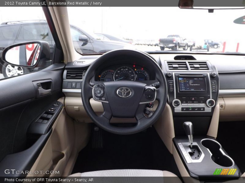 Barcelona Red Metallic / Ivory 2012 Toyota Camry LE