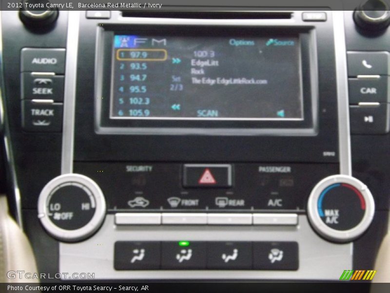 Barcelona Red Metallic / Ivory 2012 Toyota Camry LE