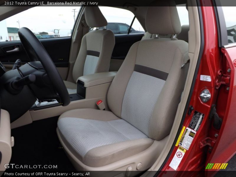 Barcelona Red Metallic / Ivory 2012 Toyota Camry LE