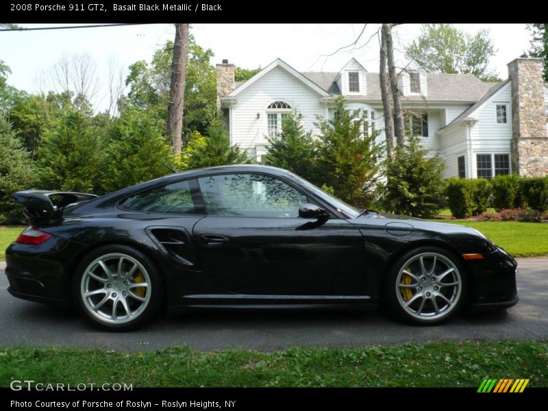 Basalt Black Metallic / Black 2008 Porsche 911 GT2