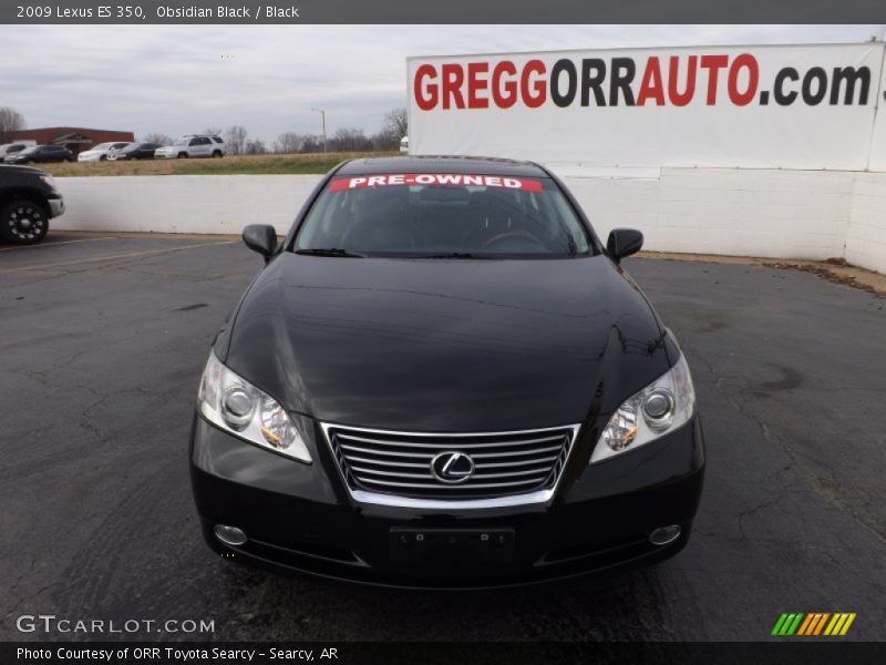 Obsidian Black / Black 2009 Lexus ES 350