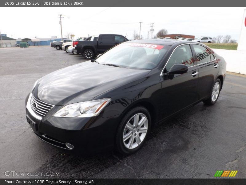Obsidian Black / Black 2009 Lexus ES 350