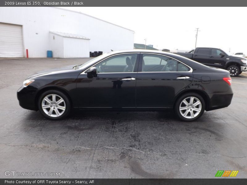 Obsidian Black / Black 2009 Lexus ES 350