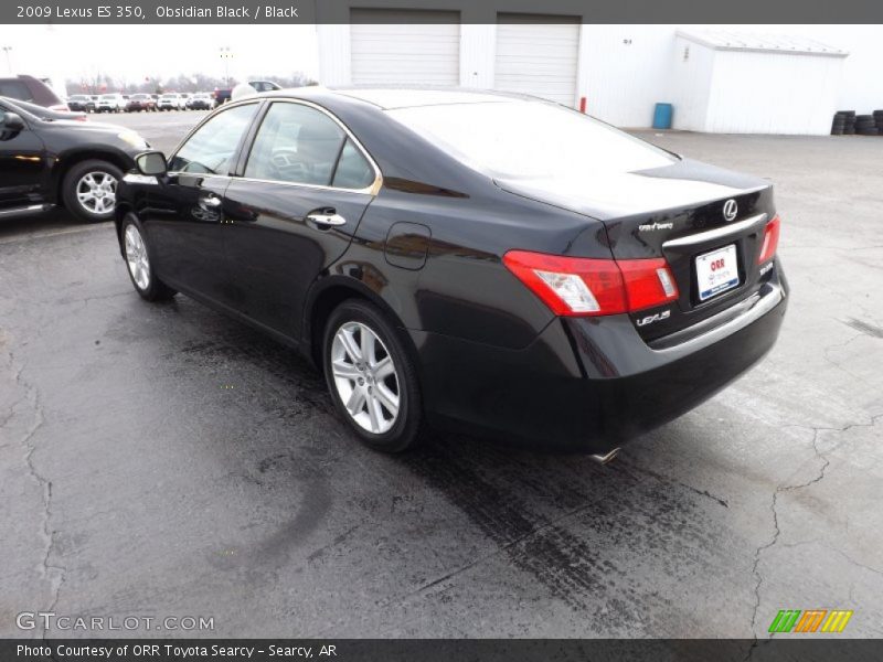 Obsidian Black / Black 2009 Lexus ES 350