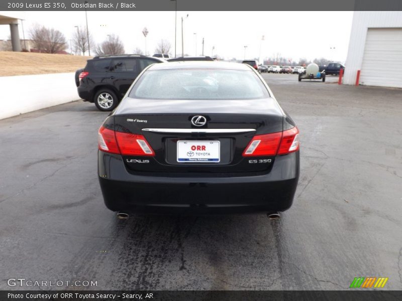 Obsidian Black / Black 2009 Lexus ES 350