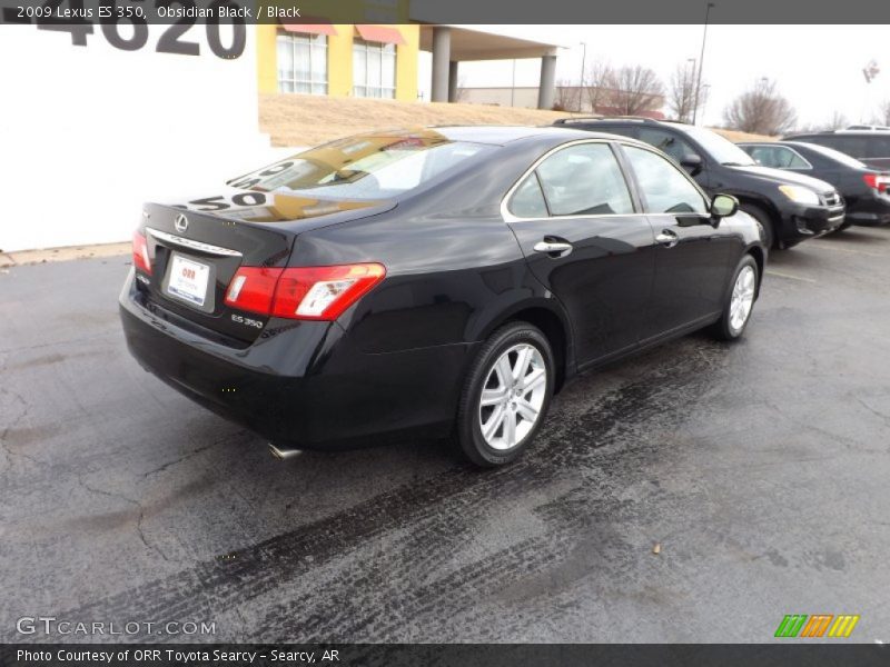 Obsidian Black / Black 2009 Lexus ES 350