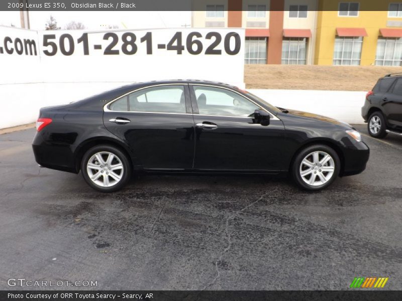 Obsidian Black / Black 2009 Lexus ES 350