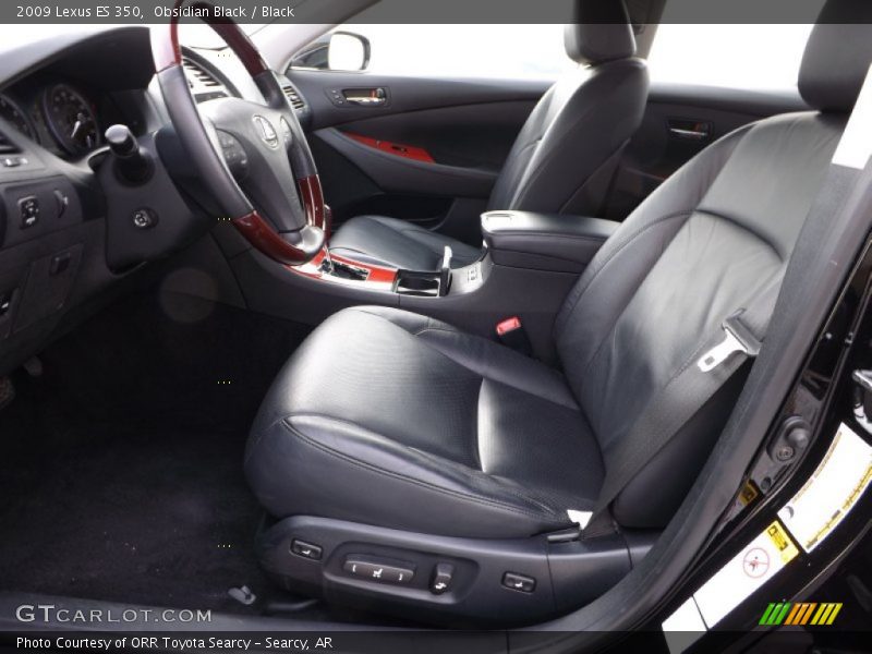 Obsidian Black / Black 2009 Lexus ES 350